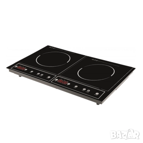 Двоен индукционен котлон Royalty Line RL-DIP4000.2 - 1400W+2000W, 80°C- 270°C, Кристална плоча, Тайм, снимка 5 - Друга електроника - 51853652