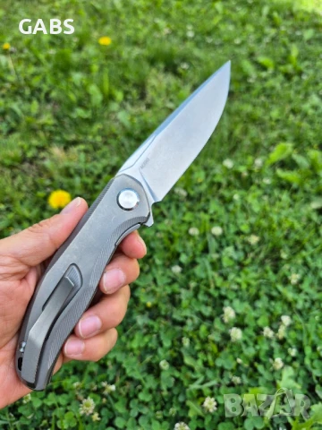 Сгъваем нож SHIROGOROV модел 2025г,стомана М390,титаниева дръжка,SH203, снимка 10 - Ножове - 51037496