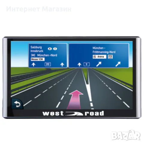 GPS НАВИГАЦИЯ WEST ROAD WR-S7256M, 7 ИНЧА, ЗА КОЛА И КАМИОН