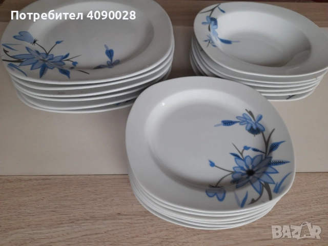 Порцеланов сервиз за хранене 18 части, снимка 4 - Сервизи - 53210132