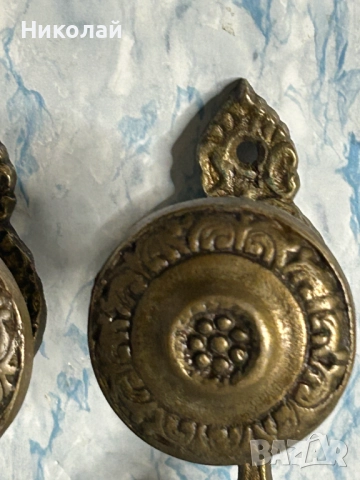 4 Броя Стари Бронзови Закачалки , снимка 3 - Антикварни и старинни предмети - 52311068