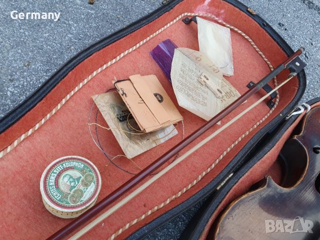 стара ретро цигулка franz hell, снимка 5 - Антикварни и старинни предмети - 42976612