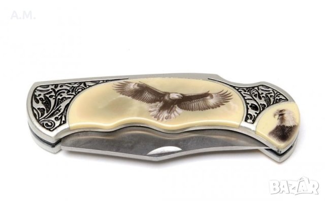 Сувенирен джобен нож с горско животно, снимка 4 - Ножове - 43328764