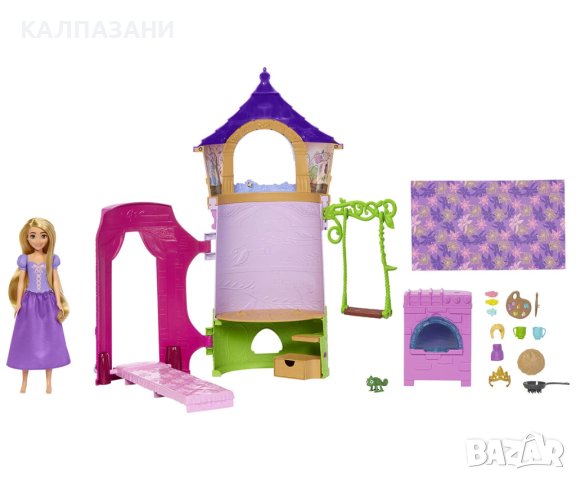 Кукла Disney Princess - Кулата на Рапунцел HLW30, снимка 2 - Кукли - 43312403