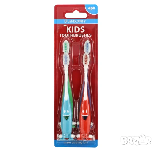 Комплект от 4бр. детски четки за зъби 