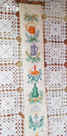 Винтидж вертикален гоблен, снимка 3 - Гоблени - 52143282