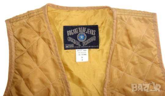 Bogart Blue Jeans Original Workwear дамски елек метален цип 100% cotton, снимка 3 - Елеци - 33485854