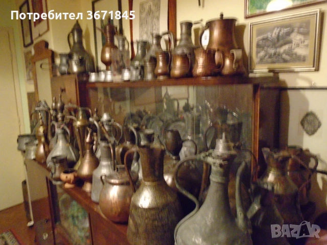 колекция от стари бакърени съдове, снимка 7 - Антикварни и старинни предмети - 53265513