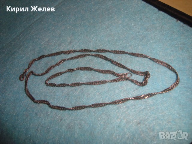 СТАРА СРЕБЪРНА ВЕРИЖКА МАРКОВО СРЕБРО 925 ЛАНЕЦ КОЛИЕ 25161, снимка 4 - Колиета, медальони, синджири - 34753723