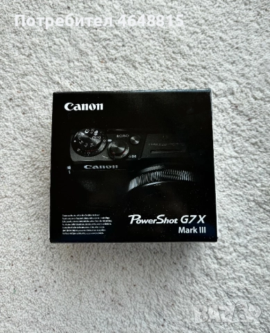 Canon G7X Mark III “ЧЕРЕН”– чисто нов