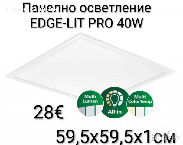 Панелно осветление EDGE-LIT PRO със CertaDrive от Philips