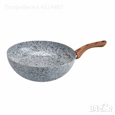 Тиган Уок Voltz Siena, 26x10см., Мраморно каменно керамично покритие, снимка 2 - Съдове за готвене - 51624368