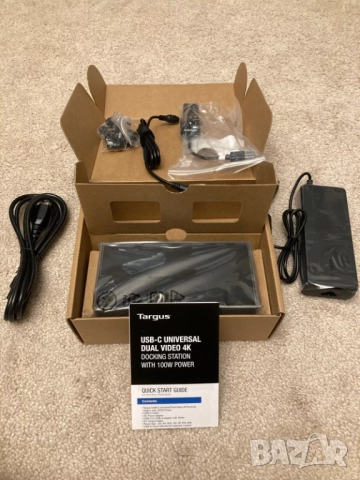 Универсална докинг станция Targus DOCK190-C USB-C/A • 100 W • Dual 4K, снимка 8 - Други - 52270173