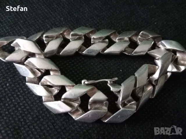 Поръчкова сребърна гривна, снимка 3 - Гривни - 49493460