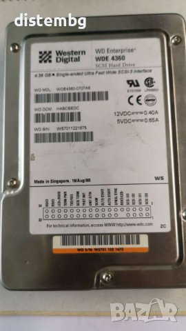 Твърд диск , Hard disk WDE 4360 , WDE 4360-0707A5