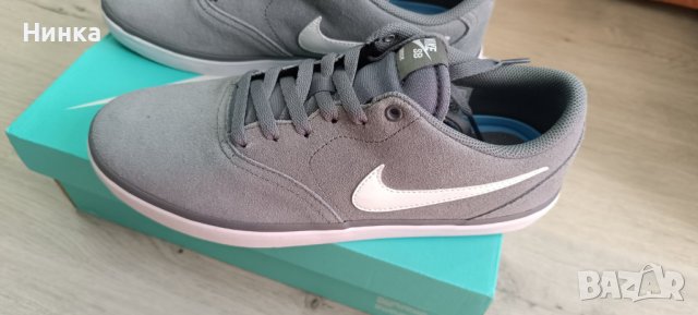 Мъжки маратонки Nike SB CHECK SOLAR GREY/WHITE, снимка 3 - Маратонки - 43141365