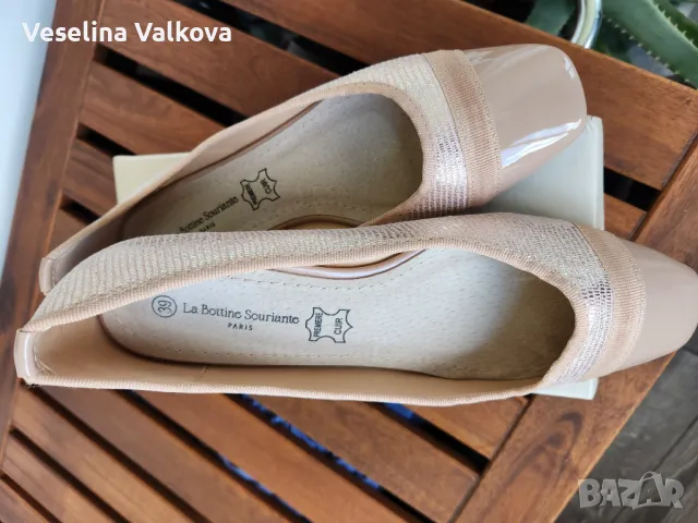 Дамски балеринки, естествена кожа, снимка 3 - Дамски ежедневни обувки - 49872948