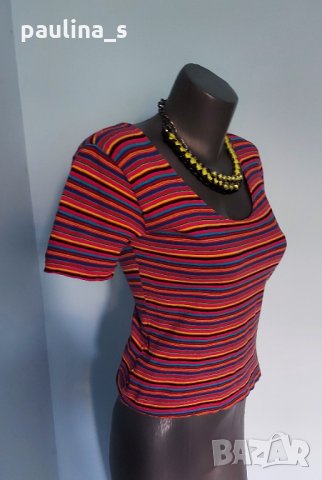 Еластична памучна блуза тип тениска "H&M" ® , снимка 3 - Тениски - 33344259