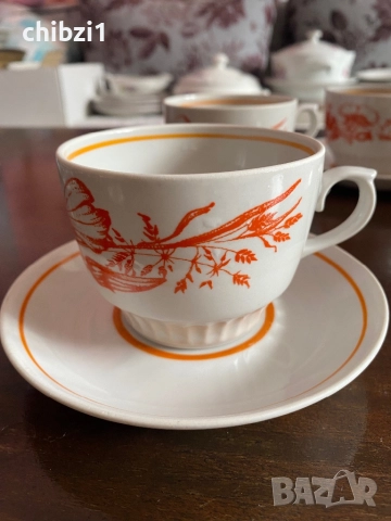 ⚜️Стар руски порцелан на завод “Чайка” - Краснодар - 1960/1962г! , снимка 2 - Сервизи - 52535508