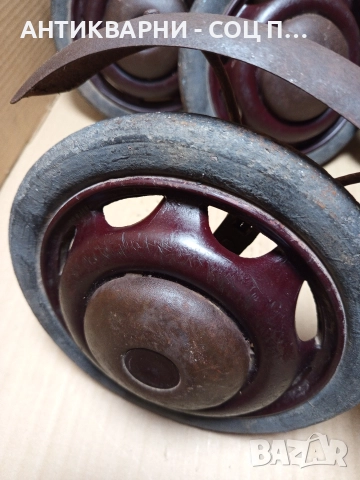 Комплект Соц Стари Джанти Колела За Ретро Децки Колички. , снимка 8 - Антикварни и старинни предмети - 52618871