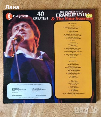 Две плочи в един албум FRANKIE VALLI &THE FOUR SEASONS , снимка 2 - Грамофонни плочи - 43100888