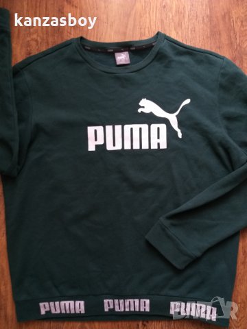 PUMA Amplified Crew - страхотна мъжка блуза КАТО НОВА, снимка 3 - Спортни дрехи, екипи - 35626255