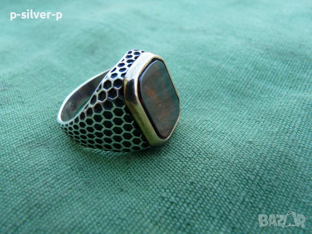  Бутиков мъжки сребърен пръстен - 3 