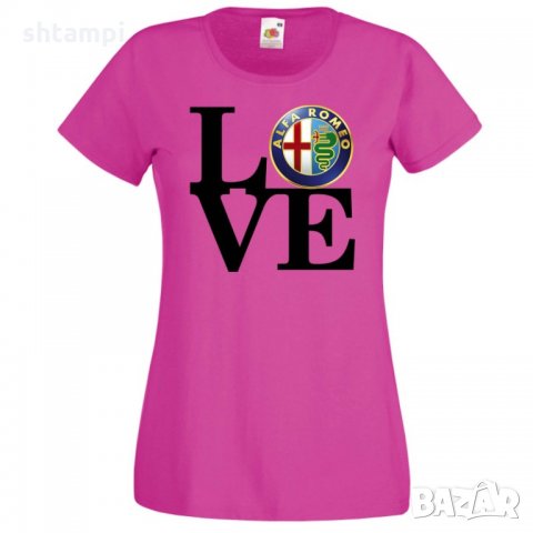 Дамска тениска Alfa Romeo LOVE, снимка 2 - Тениски - 32834738