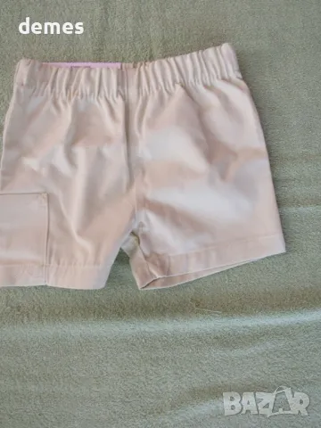 Детски къси панталони в цвят мента 100%памук, размер 98/104, нов, снимка 2 - Детски къси панталони - 49546280