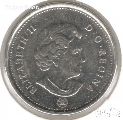 Canada-5 Cents-2011 L-KM# 491-Elizabeth II 4th portrait; magnetic, снимка 2 - Нумизматика и бонистика - 38497375