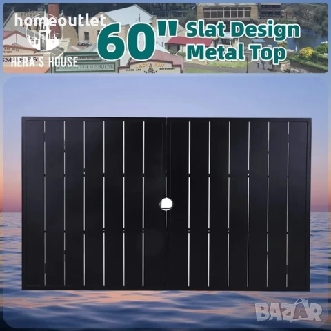 ПРЕОЦЕНЕНА Голяма трапезна маса за външна употреба D541-PHIVILLA PV-326, снимка 5 - Градински мебели, декорация  - 50782085