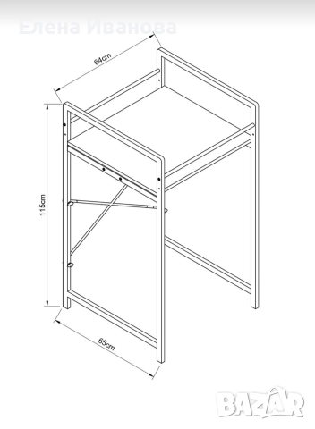 Рафт за пералня и сушилня, имаме и други цветове , снимка 3 - Шкафове - 52716872