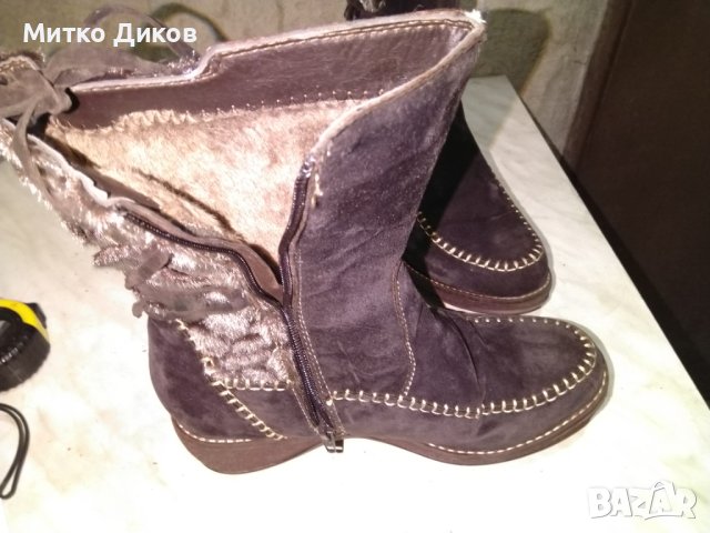 Дамски боти с подплата стелка 26см реален размер №40 отлични