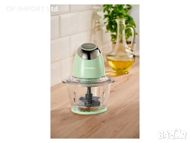 Мултифункционален Кухненски Чопър със Стъклена Кана SILVERCREST 500W, снимка 8 - Чопъри и пасатори - 52386427