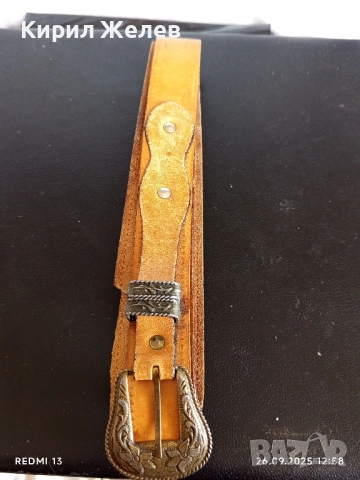 Марков естествена кожа дамски колан орнаментирана катарама стилен дизайн 26611