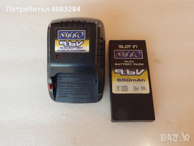 Зарядно NIKKO 9.6 V Ni-Cd Battery pack 650mah, снимка 2 - Други игри - 53497050
