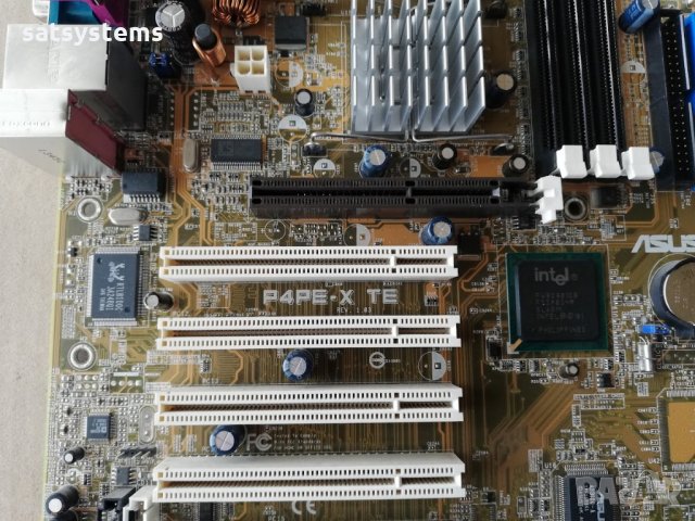 Дънна платка Asus P4PE-X TE Socket 478 CPU+FAN, снимка 4 - Дънни платки - 34945089