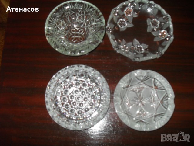 Кристални купи, пепелници, снимка 2 - Аксесоари за кухня - 43407244