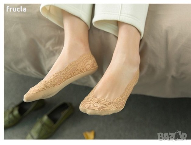 Комплект Чорапки Дантела , снимка 3 - Дамски чорапи - 33510355
