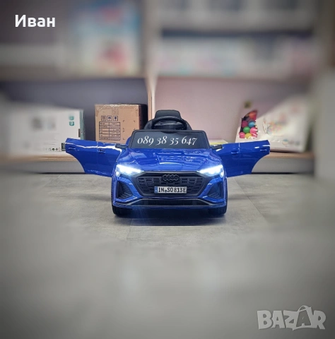 ПРОМОЦИЯ ДО 31.01!НОВО!Акумулаторен джип Audi SQ8 BLUE с 12V батерия,EVA гуми, снимка 5 - Електрически играчки - 51361757