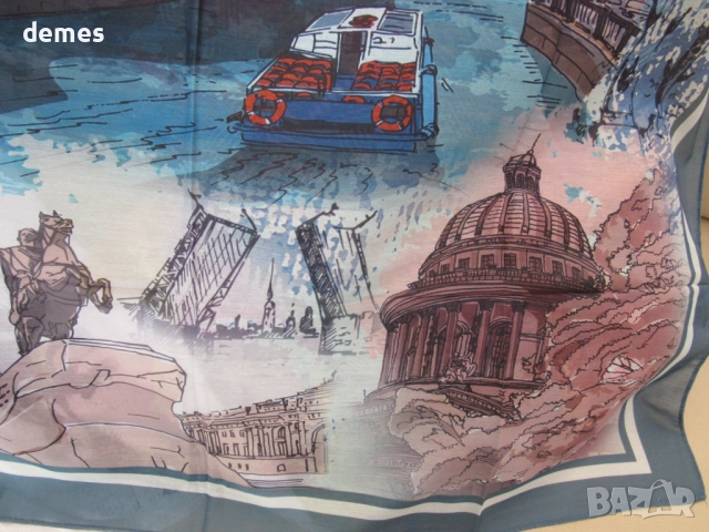 Красив шал от бамбукова коприна от Санкт Петербург, Русия, снимка 8 - Шалове - 52259868