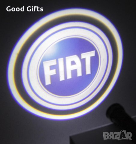 LED logo Безжично лого проектор за врати ФИАТ FIAT, снимка 3 - Аксесоари и консумативи - 35490792