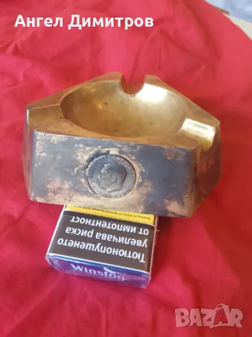 Трети райх страхотен месингов пепелник , снимка 5 - Колекции - 49813258