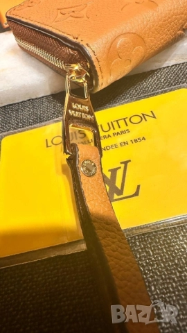 портмонета от естествена кожа в кутия louis vuitton , снимка 6 - Портфейли, портмонета - 52023017