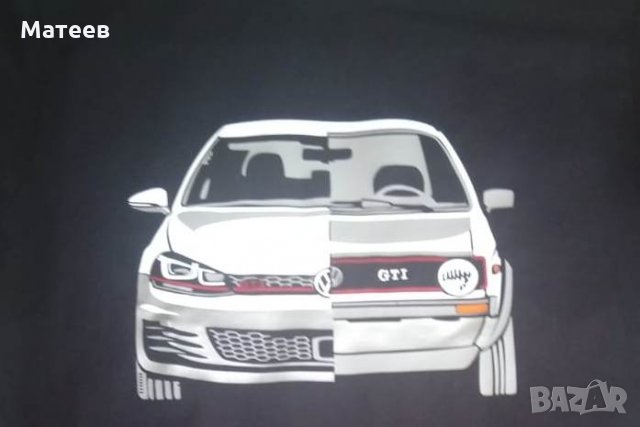 Тениска Volkswagen VW Фолксваген Голф Golf GTI ГТИ, снимка 3 - Тениски - 32922639