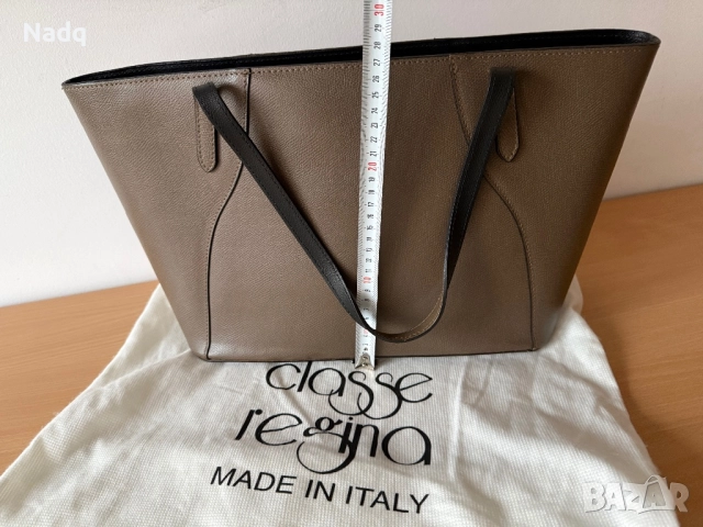 Оригинална дамска чанта CLASSE REGINA – естествена кожа, Made in Italy, снимка 4 - Чанти - 52895970
