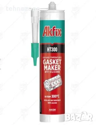 СИЛИКОН ТЕРМОУСТОЙЧИВ ЧЕРВЕН HiTemp 300С AKFIX Турция, снимка 3 - Аксесоари и консумативи - 48866326