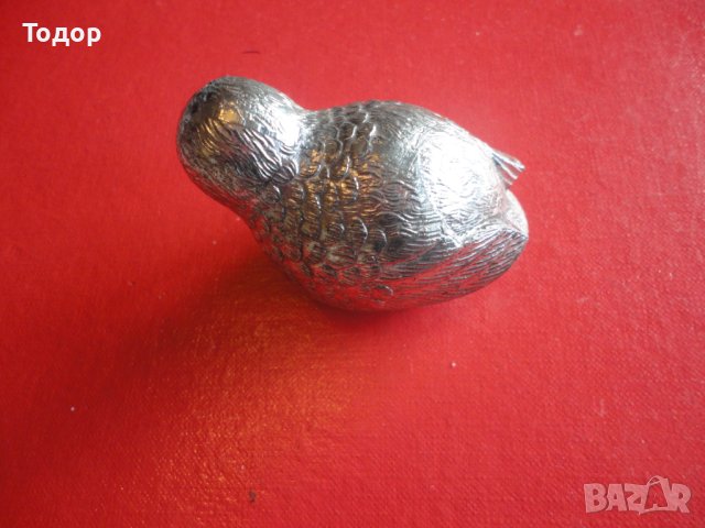 Невероятна бронзова солница пиперница врабче 2, снимка 6 - Други - 43523685
