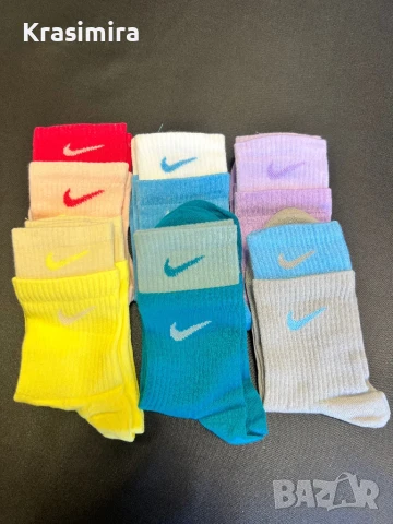 Nike чорапи – 6 чифта в подаръчна кутия! 🔥 Изрази стила си с този лимитиран комплект Nike Crew – 6 , снимка 4 - Други - 51336845