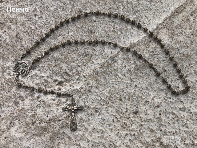 стара филигранна молитвена броеница, снимка 10 - Антикварни и старинни предмети - 49778336
